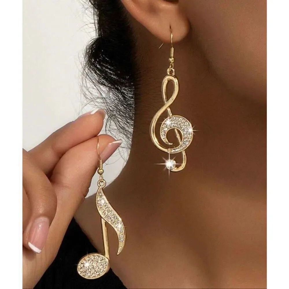 Musical Note Earrings - Picture 5 of 5